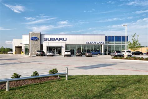 Clear lake subaru - The Subaru of Clear Lake dealership in Houston, TX, offers great deals on Subaru cars, crossovers, wagons, service, parts, leasing & more. Visit us today! Subaru of Clear Lake. Sales: 281-305-1083 | Service: 281-729-6537 | Parts: 281-971-9350 | …